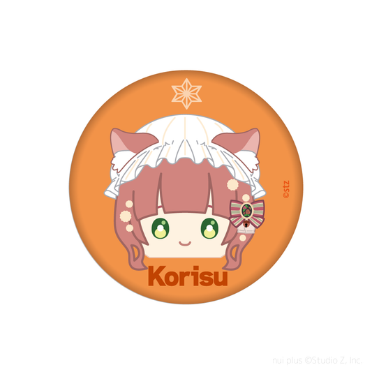 こりす 缶バッチ