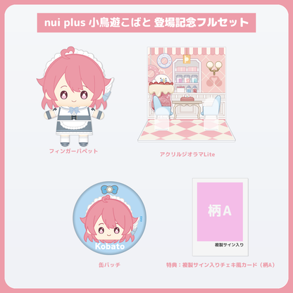 小鳥遊こばと フルセット 複製サイン入りチェキ風カード（柄A）付き